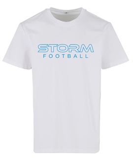 Nordic Storm T-shirt, White - Outline Logo (L)